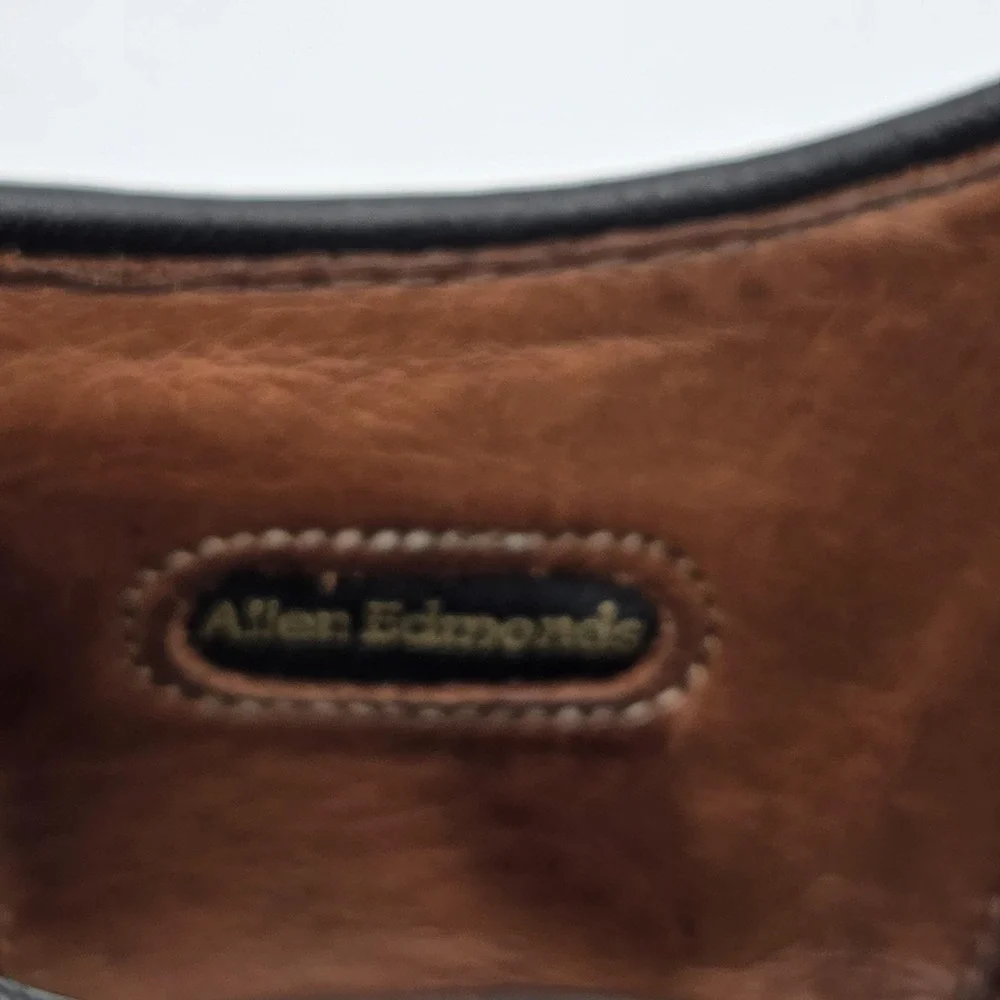 Allen Edmonds Shoes Mens Size 8.5 Black Oxford Leather Dress Made In USA